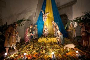 A nativity scene in The Cathedral-Basilica of Cefalu