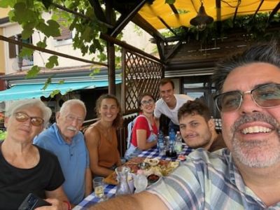 My Italian family at the Osmica