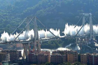 Genoa: Morandi bridge&#039;s demolitions